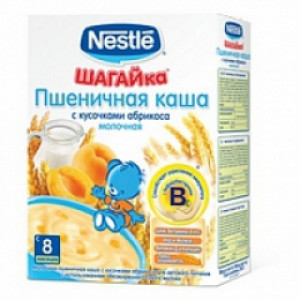 Нестле Каша Шагайка Молочная пшеница-абрикос 250г