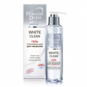Биокон Hirudo Derm White Line White Clean отбеливающий гель для умывания 180мл
