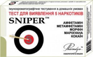 Тест для определения 5 наркотиков веществ многопроф Снайпер (SNIPER)