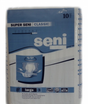 Подгузники для взрослых SENI Large-3 6кап Super Classic N30