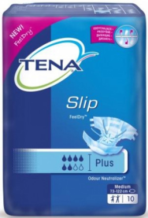Подгузники для взрослых TENA Slip Plus Medium (дышащ) N10