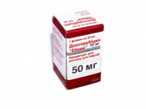 Доксорубицин-Эбеве конц 2мг/мл 25мл (50мг) N1