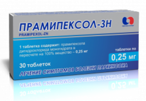 Прамипексол-ЗН таб 0,25мг N30