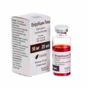 Эпирубицин-Тева р-р д/ин. 2мг/мл фл 25 мл