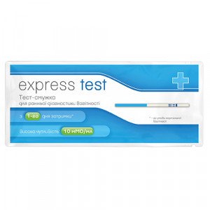 Тест для определения беременности Express test полоска N1 (мягкая упаковка)