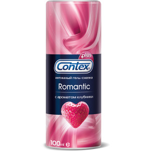 Интимный гель-смазка Контекс Romantic с ароматом клубники 100мл