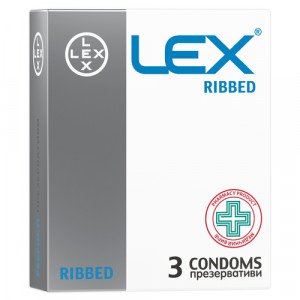 Презервативы Lex Ребристые N3