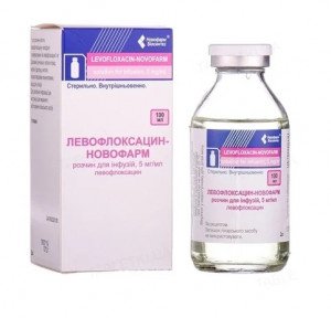 Левофлоксацин-Новофарм фл 500мг 100мл