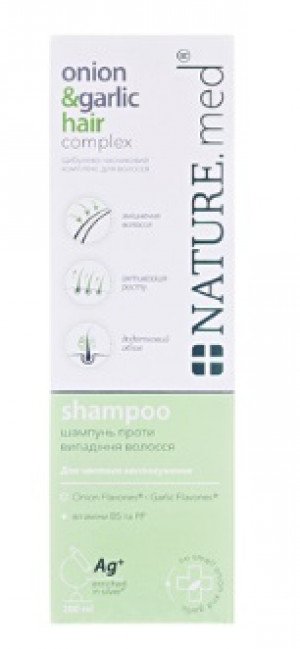 Луково-чесночный Шампунь для волос против выпадения Nature 200мл