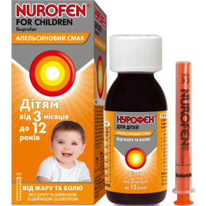 Нурофен для детей суспензия апельсин фл 100мл