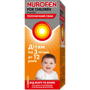 Нурофен для детей суспензия клубника фл 200мл