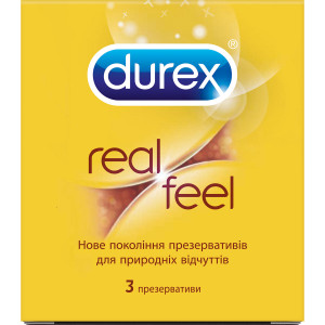 Презервативы Дюрекс Real Feel натуральные ощущения N3