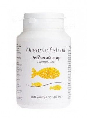 Рыбий жир океанич капс 500мг фл N100 Китай