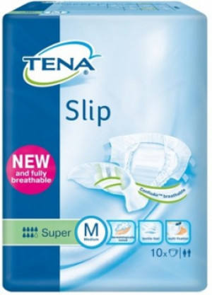 Подгузники для взрослых TENA Slip Super Medium (дышащ) N10
