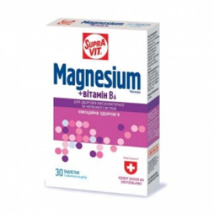 Витамины таблетки SupraVit Magnesium N30 (Кенди) А