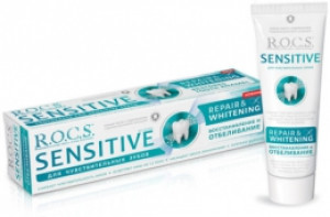 Зубная паста РОКС Sensitive восстановление и отбеливание 94г