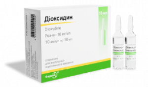 Диоксидин р-р д/ин 1% амп 10мл N10