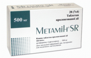 Метамин SR таб 500мг N28