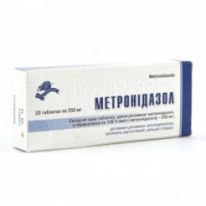 Метронидазол таб 250мг N20