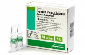 Вітамін В1 (тіаміну хлор) амп 5% 1мл N10 (Дарниця)