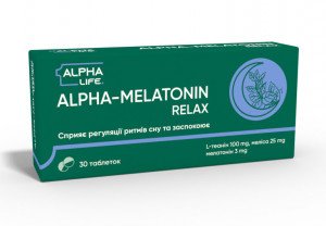 Альфа-Мелатонин Релакс таб N30