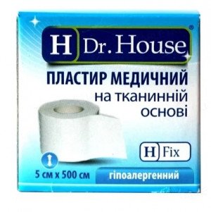 Пластырь 5х500см ткан (Dr.House)