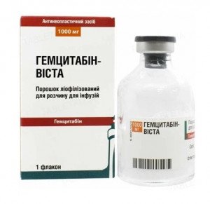 Гемцитабин-Виста фл д/инф 1000мг N1