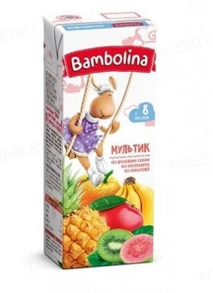 Бамболино Bambolina сок мультик 200мл