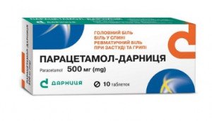 Парацетамол-Дарница таб 500мг N10