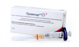 Вакцина Превенар 13 пневмококковая полисахаридная конъюгированная адсорбированная сусп 1д 0,5мл шприц N1