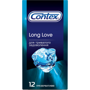 Презервативы Контекс Long love с анестетиком N12