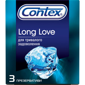 Презервативы Контекс Long love с анестетиком N3