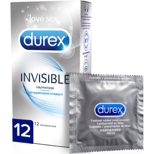Презервативы Дюрекс Invisible ультратонкие N12