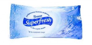Салфетки влажные Super Fresh Breeze N15