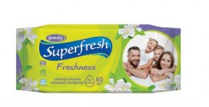 Салфетки влаж Super Fresh Family N60