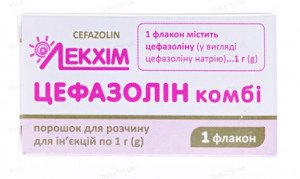 Цефазолин Комби фл пор д/ин 1г N1 (Лекхим)