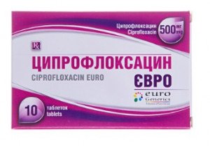 Ципрофлоксацин Евро таб 500мг N10