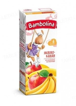 Бамболино Bambolina нектар яблоко-банан 200мл