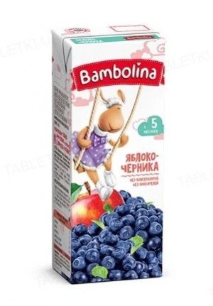 Бамболино Bambolina нектар яблоко-черника 200мл